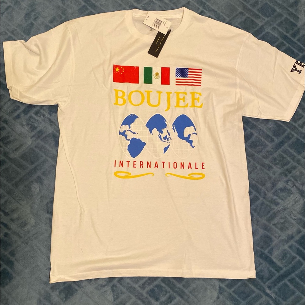 YRN - Migos Yung Rich Nation Boujee Internationale White T-Shirt - Size Large